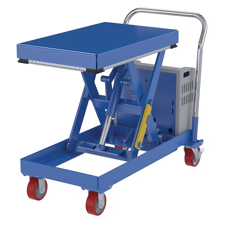Vestil HYDRAULIC ELEVATING CART 20x33 500 LB 12V DC CART-500-2033-DC